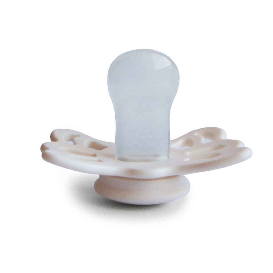 Cream Anatomical Butterfly Silicone Pacifier