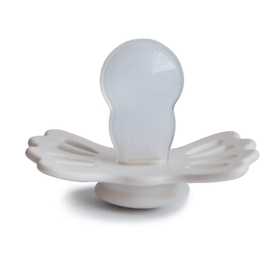 Cream Lucky Symetrical Silicone Pacifier