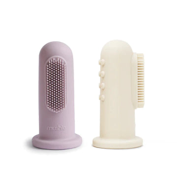 Soft Lilac/Ivory Finger Toothbrush